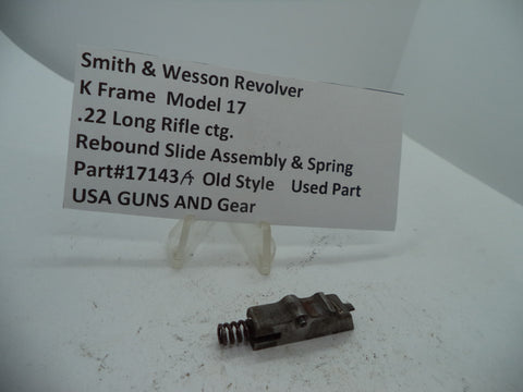 17143A S&W K Model 17 Rebound Slide & Spring Used .22 Long Rifle ctg