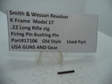17106 S&W K Model 17 Firing Pin Bushing Pin Used Part .22 Long Rifle ctg.