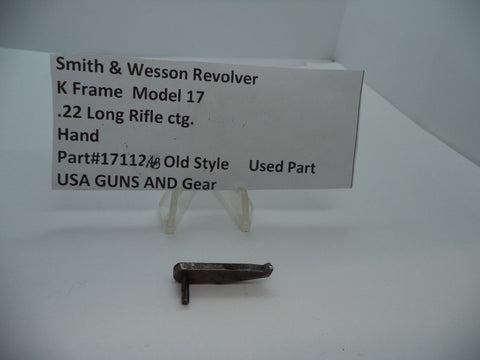 17112AB Smith & Wesson K Model 17 Hand Used Part .22 Long Rifle ctg.