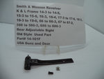 14-161F Smith & Wesson K/L Frame Multi Model Rear Adjustable Sight (W/Hardware)