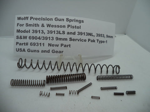 69311 Wolff for Smith & Wesson Pistol 6904,3913 SERVICE PAK TYPE-1 9MM