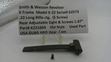 S&W K Model K22 Rear Adjustable Sight .22 Long Rifle ctg. K22160A