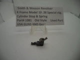 1081 S&W K Frame Model 10  Cylinder Stop & Spring .38 Special ctg.