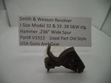 V3313 S&W J Frame Model 32, 33 Hammer .236" Spur .38 S&W ctg. Used