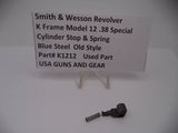 K1212 Smith & Wesson K Frame Model 12 Cylinder Stop & Spring .38 Special