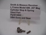 6865 Smith & Wesson L Frame Model 686 Cylinder Stop & Spring .357 Magnum