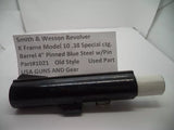 1021 S&W K Frame Model 10  4" Pinned Barrel Blue Steel .38 Special ctg.