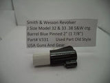 V331 S&W J Frame Model 32, 33 Barrel Pinned 2" Blue Steel .38 S&W ctg. Used