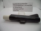 3411 Smith & Wesson J Frame Model 34-1 Pinned 4" Barrel Blue .22 Long Rifle Used