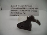 3414 Smith & Wesson J Frame Model 34-1 Hammer .375 Spur .22 Long Rifle Used