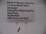 642Q S&W J Frame Model 642-2 Airweight Firing Pin Retaining Pin . 38 S&W SPL +P