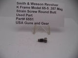 6551 S&W K Frame Model 65-5 Strain Screw Round Butt .357 Magnum