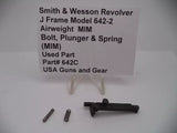 642C S&W J Frame Model 642-2 Airweight Bolt, Spring & Plunger (MIM) .38 S&W SPL +P