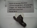 3413 Smith & Wesson J Frame Model 34-1 Trigger .25" Wide .22 Long Rifle Used