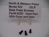 S&W Pistol Model 622 Side Plate Screws .22 Long Rifle 622D