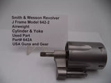 642A S&W J Frame Model 642-2 Airweight Cylinder & Yoke .38 S&W SPL +P