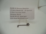 60120 Smith and Wesson J Frame Model 60 Used Hammer Block .38 Special