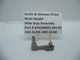 234240000 Smith & Wesson Pistol Multiple Models Slide Stop Assembly New