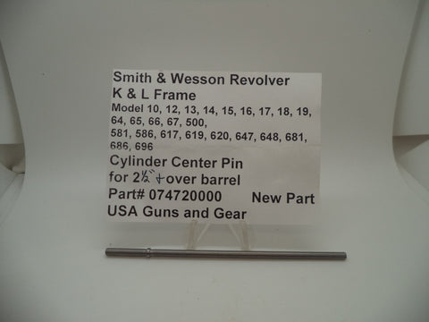 074720000 Smith & Wesson New K & L Frame Cylinder Center Pin Over 2 1/2" Barrel -                                USA Guns And Gear-Your Favorite Gun Parts Store