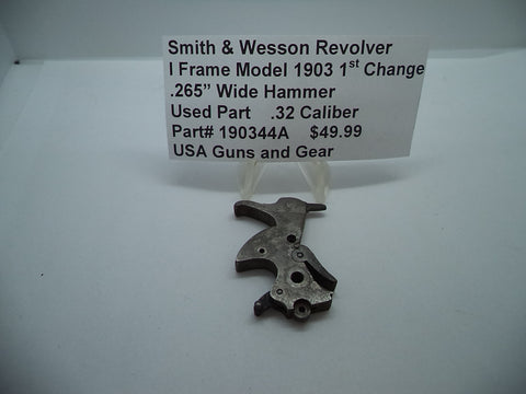 190344A Smith & Wesson I Frame Model 1903 1st Change .265" Hammer .32 Caliber