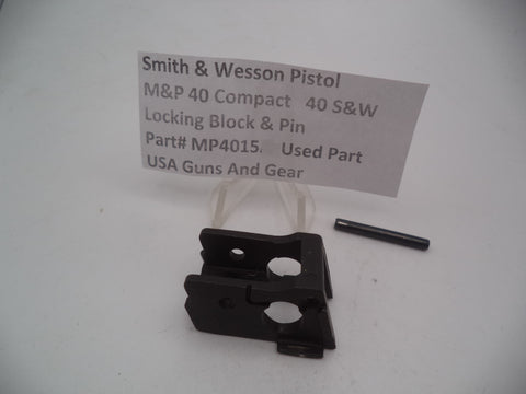 MP4015 Smith & Wesson Pistol M&P Locking Block & Pin Used Part .40 S&W