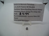 050360000 Smith & Wesson Revolver J, K, L & N Frame All Models Hammer Nose Bushing (Recoil Plate) (Hammer Nose Firing Pin Only)