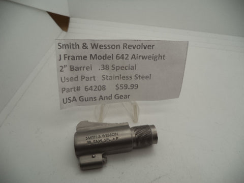 64208  Smith & Wesson J Frame Model 642 Airweight 2" Barrel  .38 Special