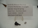 64281  Smith & Wesson J Frame Model 642 Airweight Cylinder Stop & Spring  .38 Special