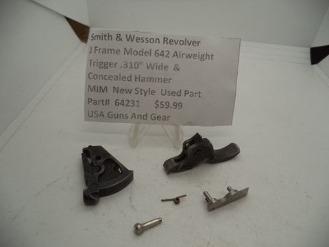 64231  Smith & Wesson Revolver  J Frame Model 642 Airweight Trigger & Hammer .38 Special