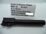 391450000 Smith & Wesson M&P 45 Barrel 4.5" Factory