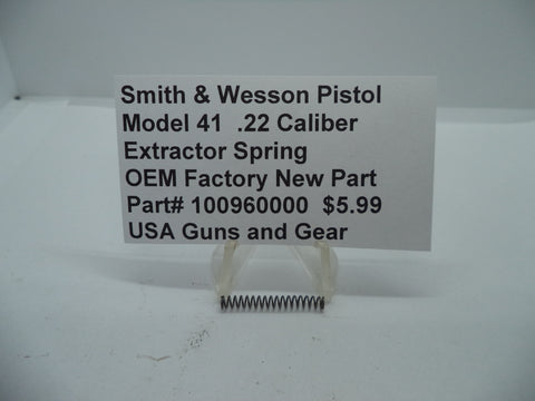 100960000 Smith & Wesson Pistol Model 41 Extractor Spring Factory New Part
