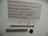 642141B  Smith & Wesson Revolver J Frame Model 642 Stirrup Spring & Swivel .38 Special +P