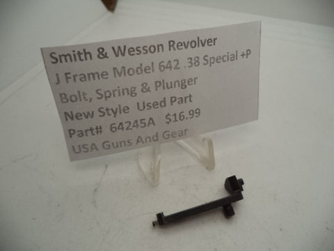 64245A Smith & Wesson Revolver J Frame Model 642 Bolt, Spring & Plunger .38 Special +P