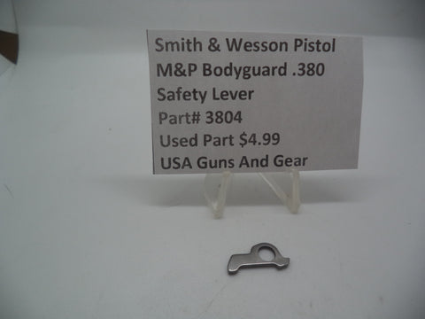 3804 S&W Pistol M&P Bodyguard 380 Safety Lever Used Part