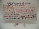 Smith & Wesson K, L, N Rear Sight Screw Stainless Steel Old Style 03735USS