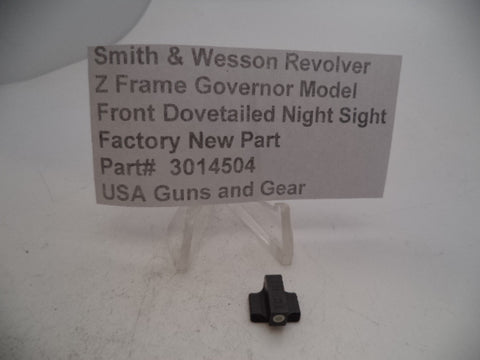 3014504 Smith & Wesson Revolver Z Frame Governor Model Front Dovetailed Night Sight