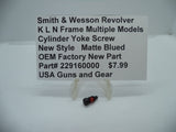 229160000 Smith & Wesson K, L N Frame Revolver New Style Models Blue Yoke Screw -                                USA Guns And Gear-Your Favorite Gun Parts Store