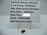 S&W K L N Frame All Models Side Plate Screw Flat Head Blued 03091B000