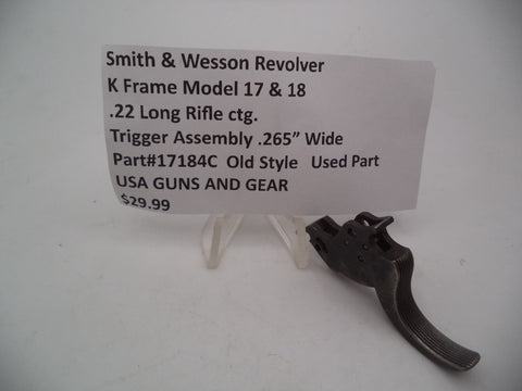 17184C Smith & Wesson K Frame Model 17 & 18  Trigger .265" .22 LR ctg.