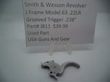J811 Smith & Wesson Used J Frame Model 63 S.S. .238" Wide .22 Long Rifle Grooved
