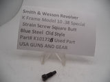 K10172B S & W K Frame Model 10 Strain Screw Square Butt .38 Special