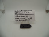 3001636 Smith & Wesson Pistol M&P Shield 45 M2.0 Magazine Buttplate Catch New Part
