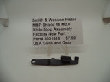 3001616 Smith & Wesson Pistol M&P Shield 45 M2.0 Slide Stop Assembly New Part