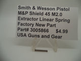 3005866 Smith & Wesson Pistol M&P Shield 45 M2.0 Extractor Linear Spring New Part