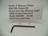 3009080 Smith & Wesson Pistol M&P 380 Shield EZ Short Arm Hex Wrench 3/32" New