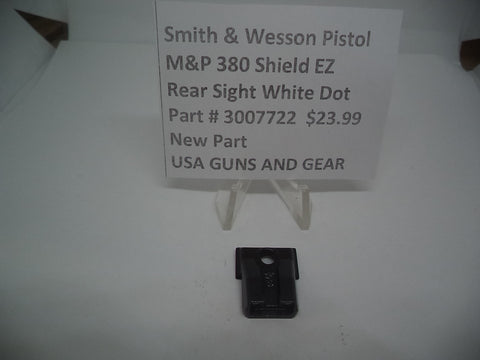 3007722 Smith & Wesson Pistol M&P 380 Shield EZ Rear Sight White Dot