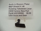 422100000 Smith & Wesson M&P Shield 9 / 40 Rotating Takedown Lever New Part