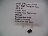 392470000 S&W M&P Frame Plug Right Side Manual Safety Black
