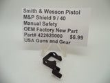 422620000 Smith & Wesson M&P & M2.0 Shield 9 / 40 Manual Safety