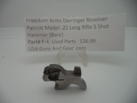 Freedom Arms Derringer Revolver Patriot Model .22 Long Rifle Hammer (Bare) F-4